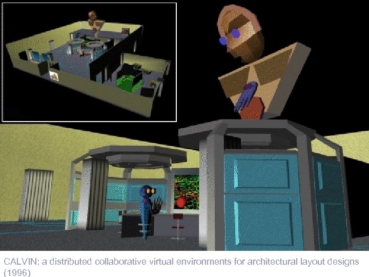 CALVIN: a distributed collaborative virtual environments for architectural layout designs (1996) 