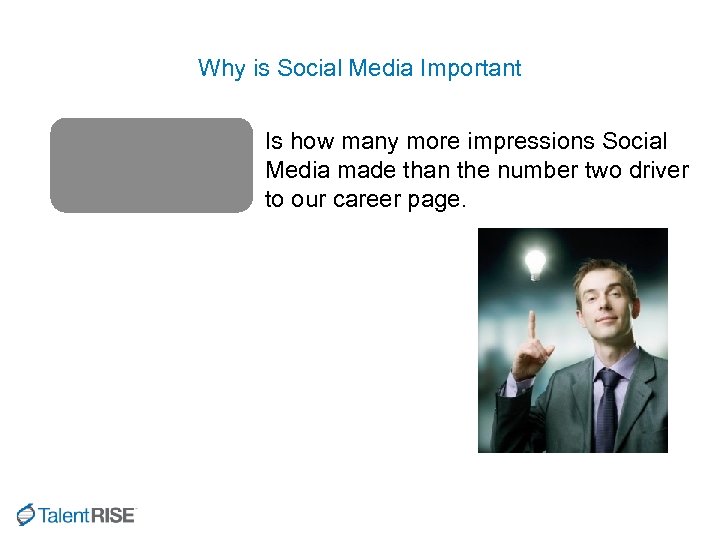Why is Social Media Important Is how many more impressions Social Media made than