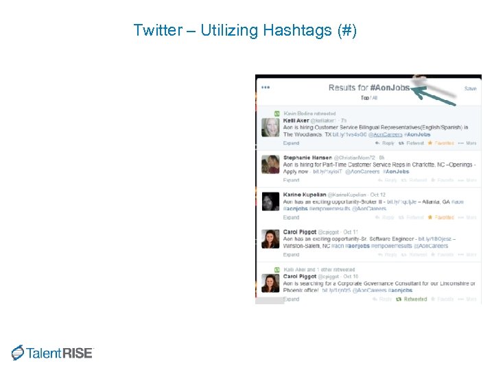Twitter – Utilizing Hashtags (#) 