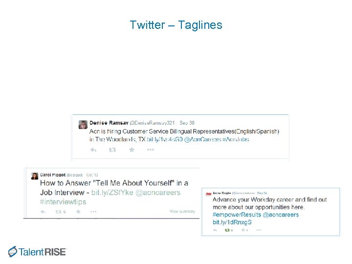 Twitter – Taglines 