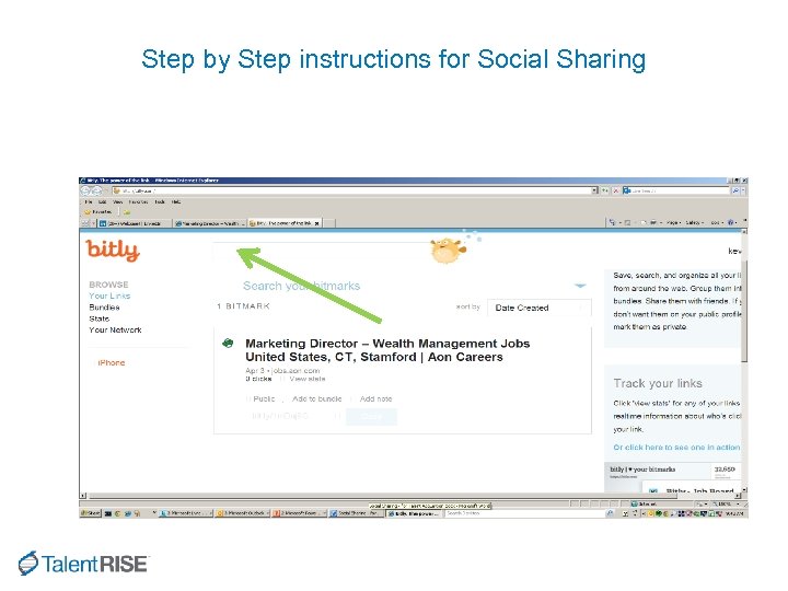 Step by Step instructions for Social Sharing 