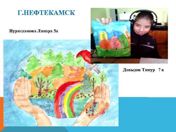 Г. НЕФТЕКАМСК Нурисламова Линара 5 а Давыдов Тимур 7 в 