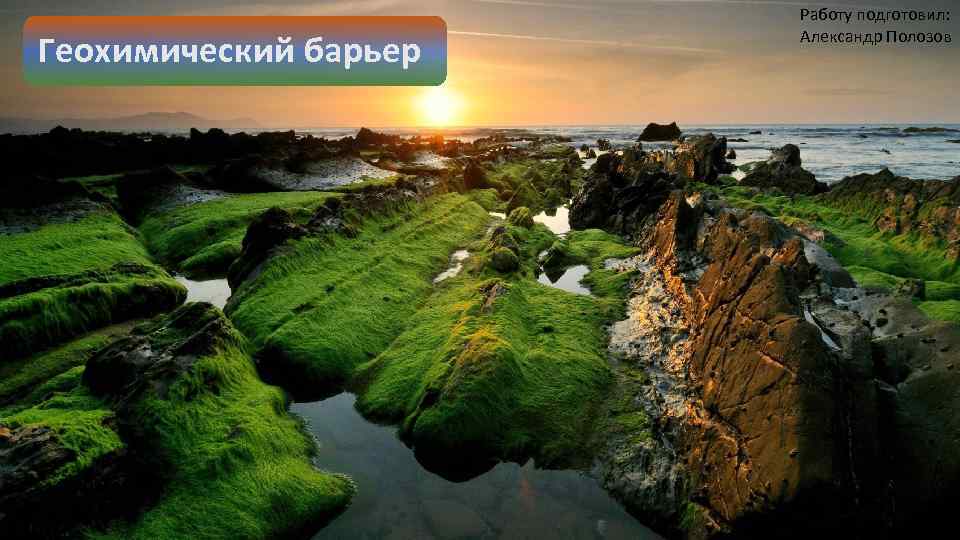 Геохимический барьер Работу подготовил: Александр Полозов 