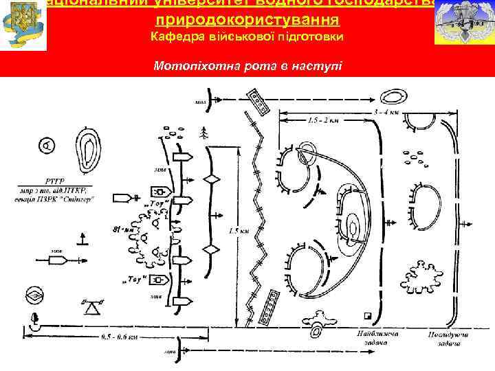 Національний університет водного господарства та природокористування Кафедра військової підготовки Мотопіхотна рота в наступі 