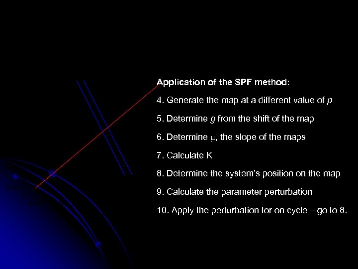 Application of the SPF method: 4. Generate the map at a different value of