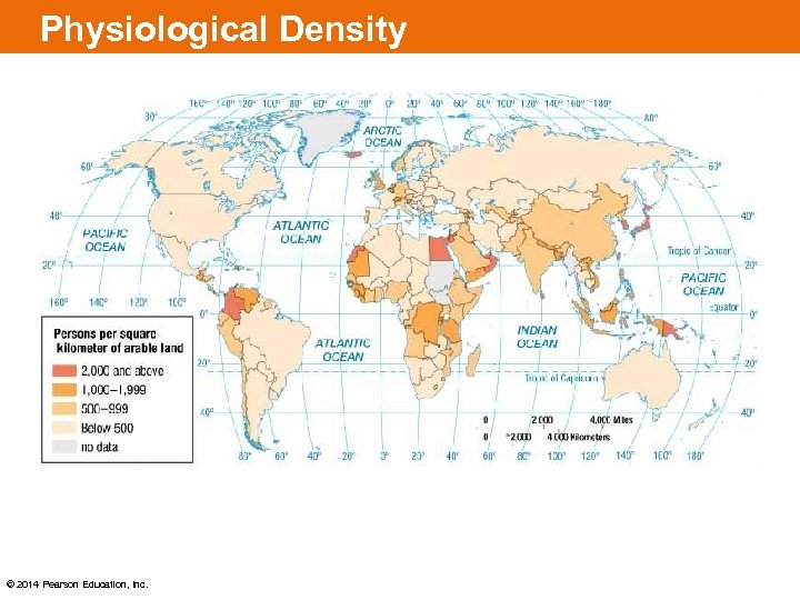 Physiological Density © 2014 Pearson Education, Inc. 