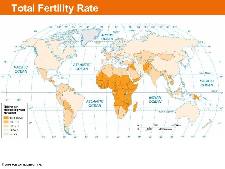 Total Fertility Rate © 2014 Pearson Education, Inc. 