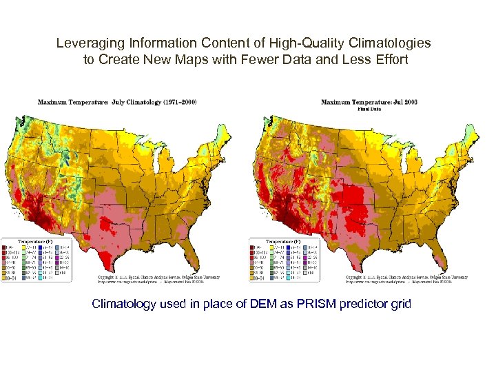 Oregon Content Leveraging Information Annual of High-Quality Climatologies Precipitation to Create New Maps with