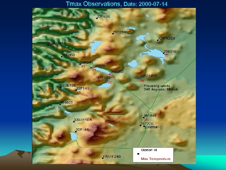 Tmax Observations, Date: 2000 -07 -14 