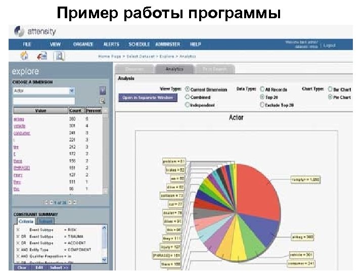 Пример работы программы 