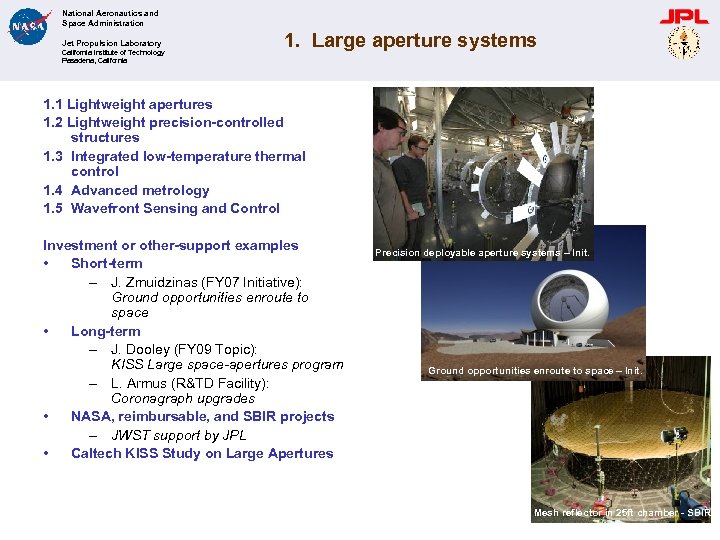 National Aeronautics and Space Administration Jet Propulsion Laboratory California Institute of Technology Pasadena, California