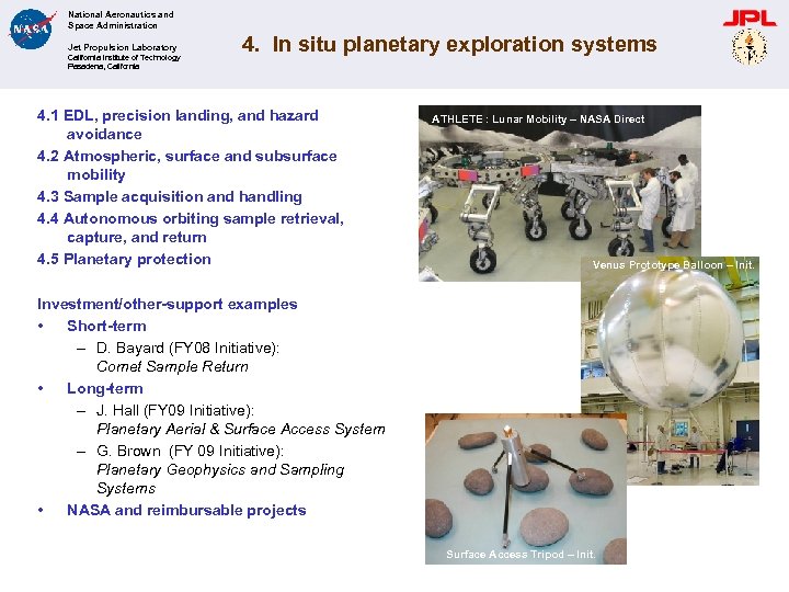 National Aeronautics and Space Administration Jet Propulsion Laboratory California Institute of Technology Pasadena, California