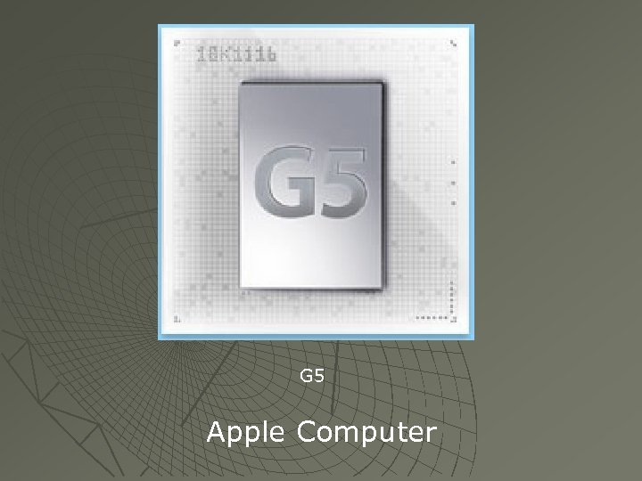 G 5 Apple Computer 