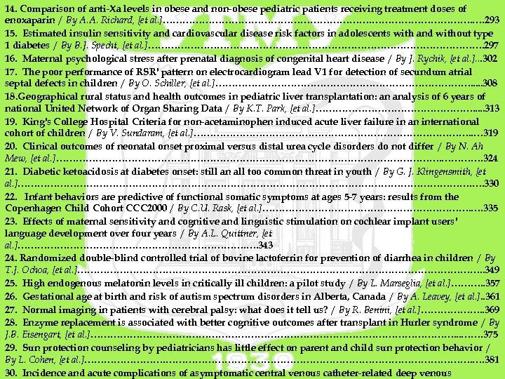 14. Comparison of anti-Xa levels in obese and non-obese pediatric patients receiving treatment doses