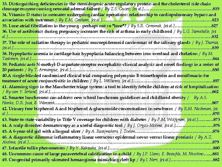 33. Distinguishing deficiencies in the steroidogenic acute regulatory protein and the cholesterol side chain