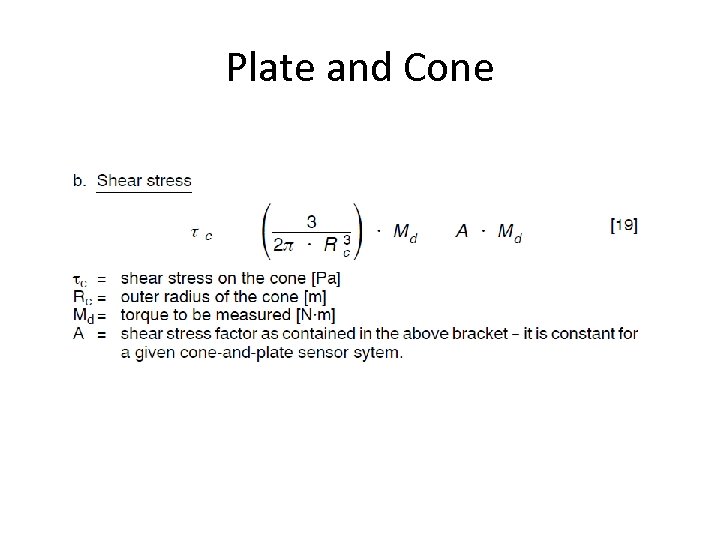 Plate and Cone 