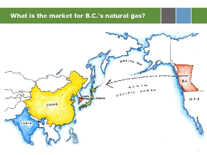 What is the market for B. C. ’s natural gas? 