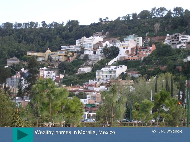 Wealthy homes in Morelia, Mexico © T. M. Whitmore 