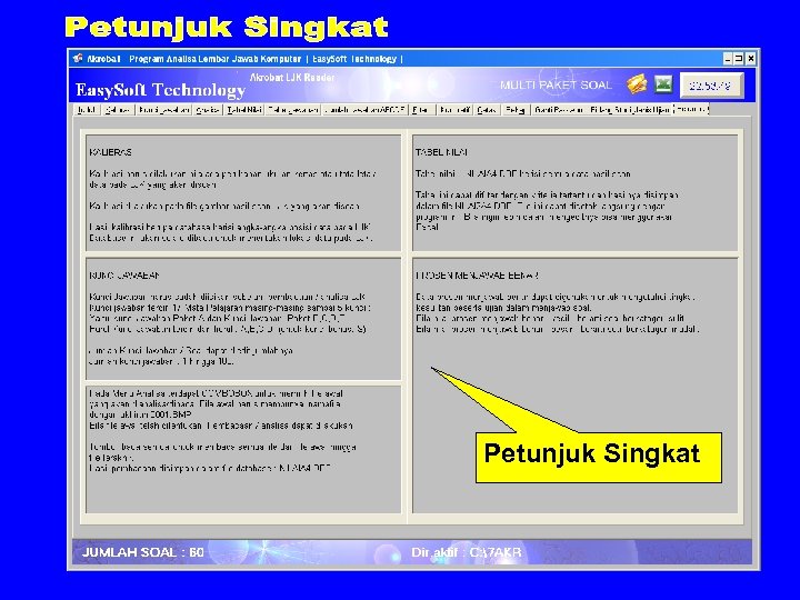 Petunjuk Singkat 