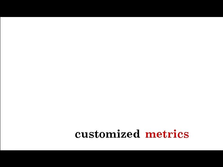 customized metrics 