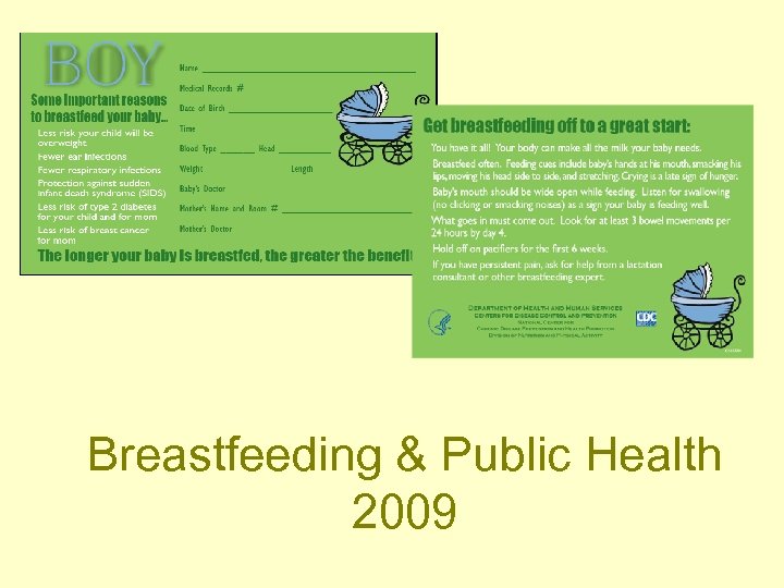 Breastfeeding & Public Health 2009 