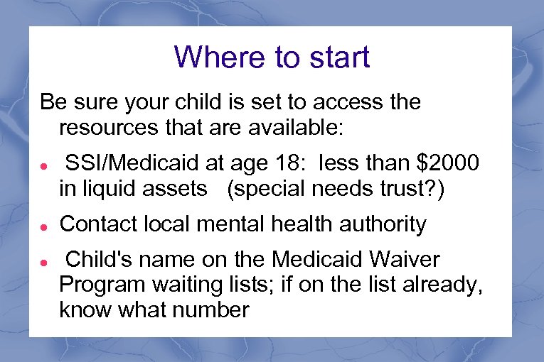 Where to start Be sure your child is set to access the resources that