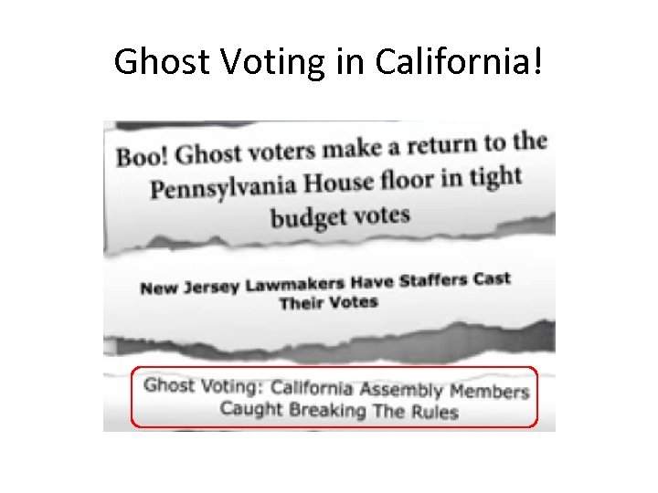 Ghost Voting in California! 