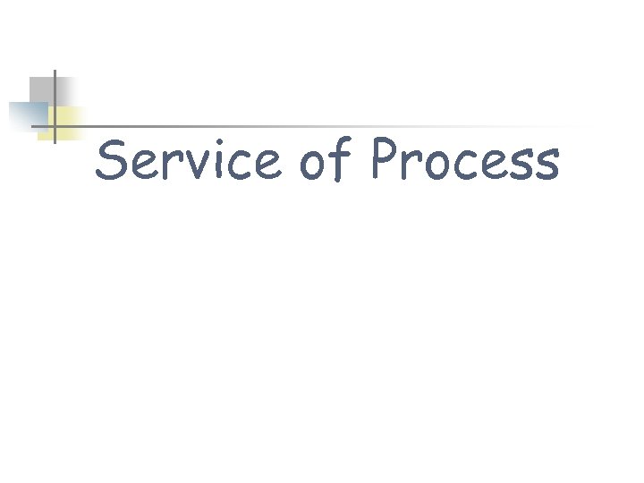 Service of Process 