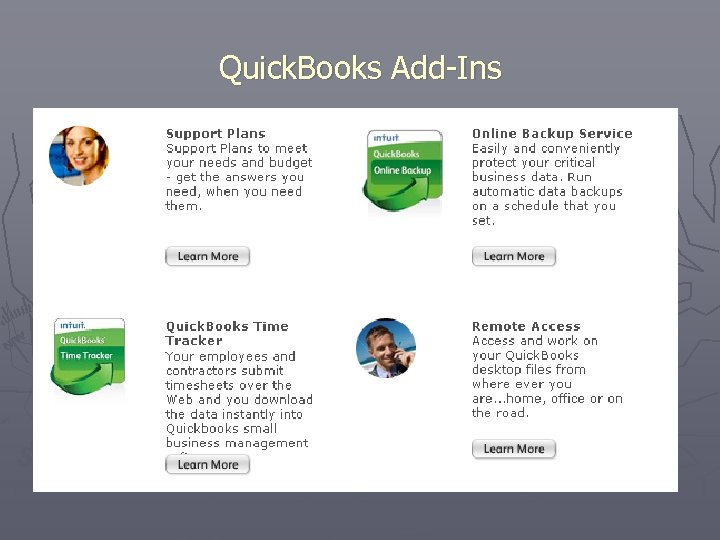 Quick. Books Add-Ins 