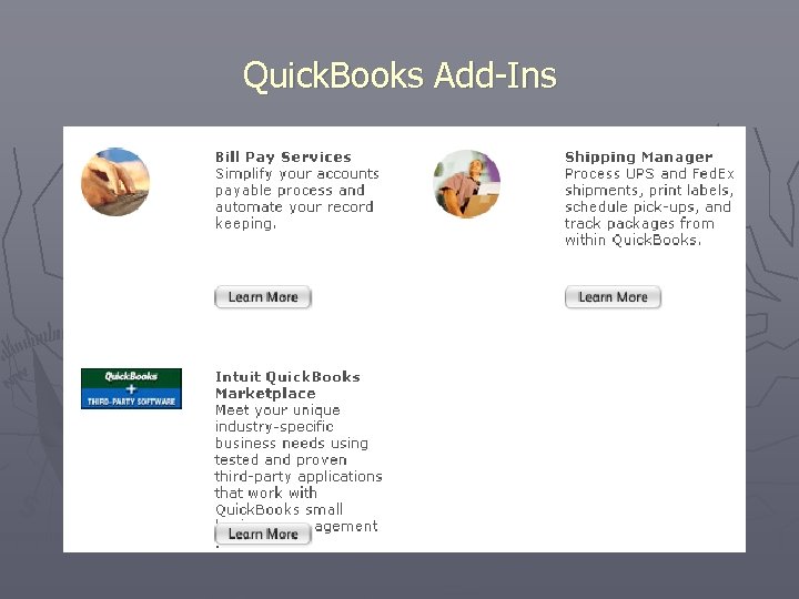 Quick. Books Add-Ins 