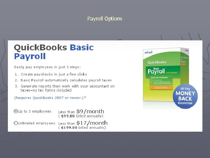 Payroll Options 