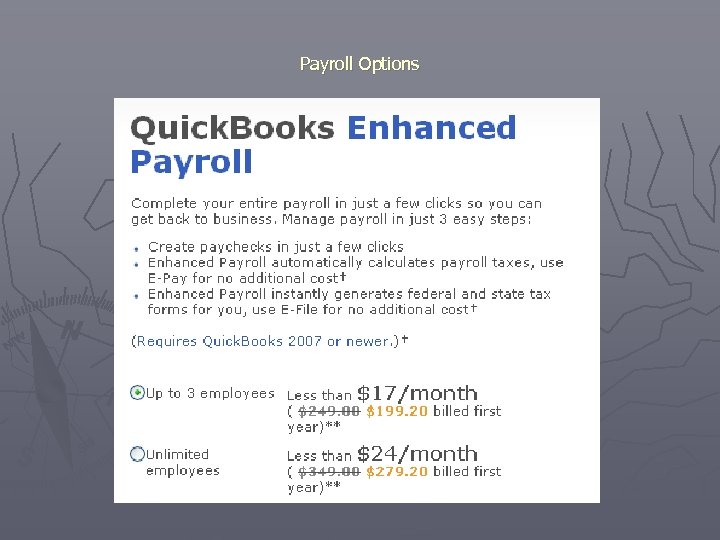 Payroll Options 
