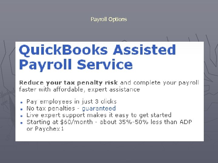 Payroll Options 