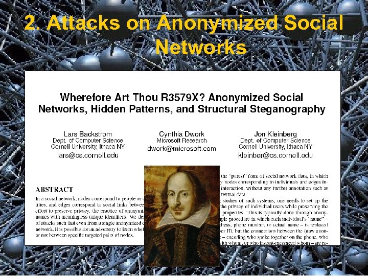 2. Attacks on Anonymized Social Networks 