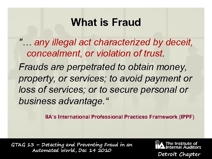 What is Fraud 