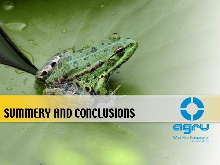 SUMMERY AND CONCLUSIONS 