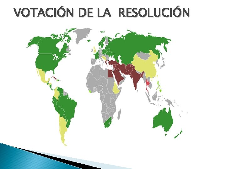 VOTACIÓN DE LA RESOLUCIÓN 