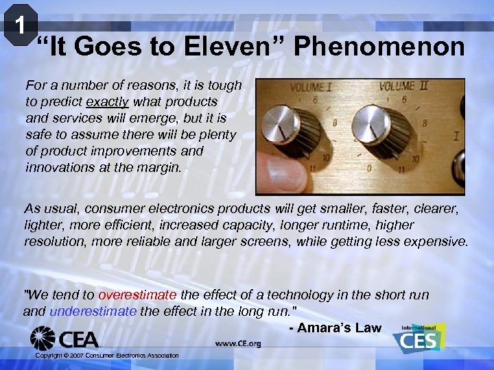 1 “It Goes to Eleven” Phenomenon For a number of reasons, it is tough