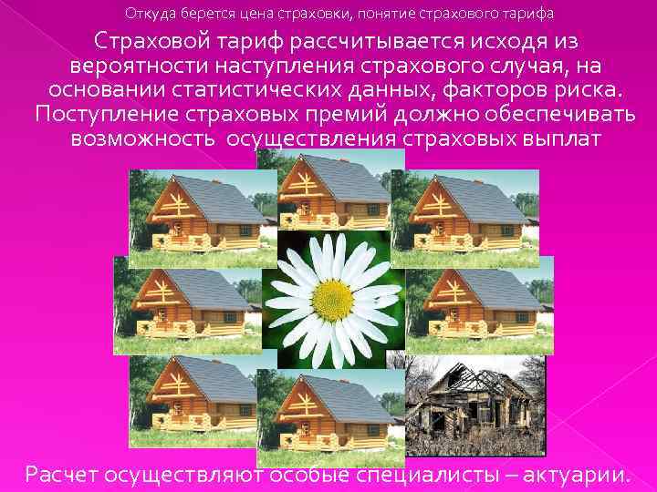Откуда берется цена страховки, понятие страхового тарифа Страховой тариф рассчитывается исходя из вероятности наступления