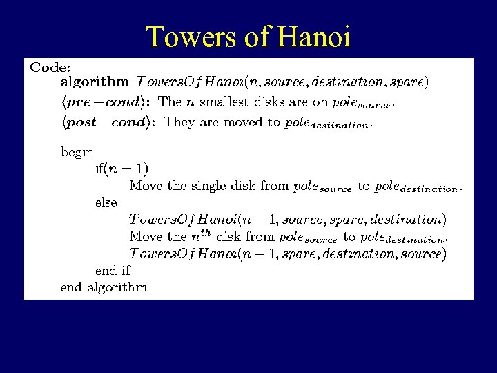 Towers of Hanoi 