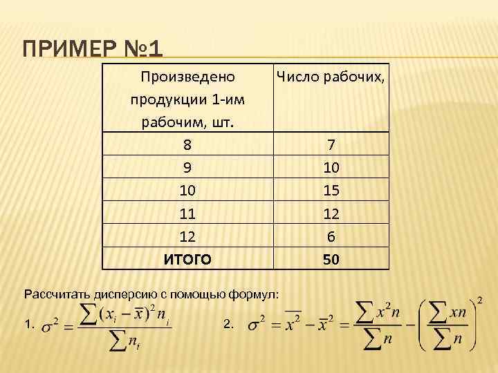 Из набора чисел 1 2. Как рассчитать дисперсию. Как расчитатьдисперсию. Как рассчитать дисперсию в статистике. Рассчитать дисперсию пример.