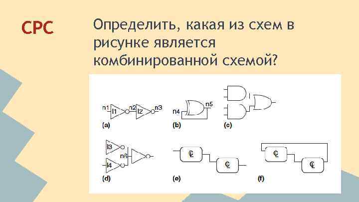 СРС Определить, какая из схем в рисунке является комбинированной схемой? 