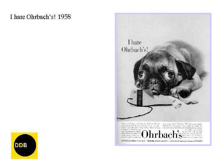 I hate Ohrbach’s! 1958 