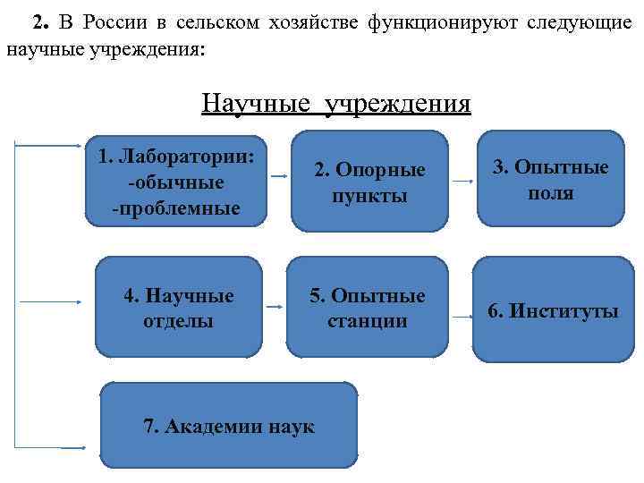 Учреждения института науки