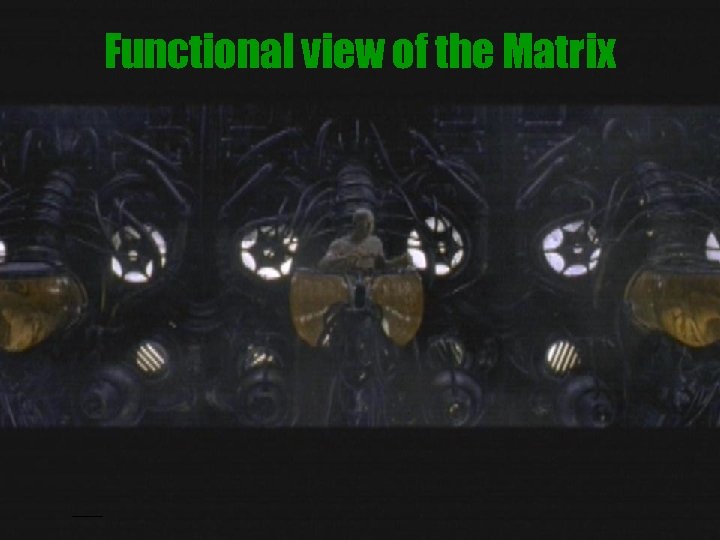 Functional view of the Matrix 