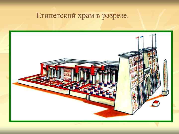 Египетский храм в разрезе. 