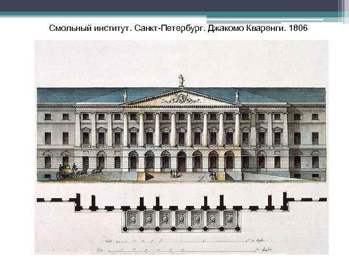 Смольный институт. Санкт-Петербург. Джакомо Кваренги. 1806 