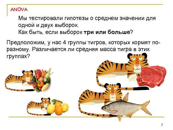 ANOVA Мы тестировали гипотезы о среднем значении для одной и двух выборок. Как быть,