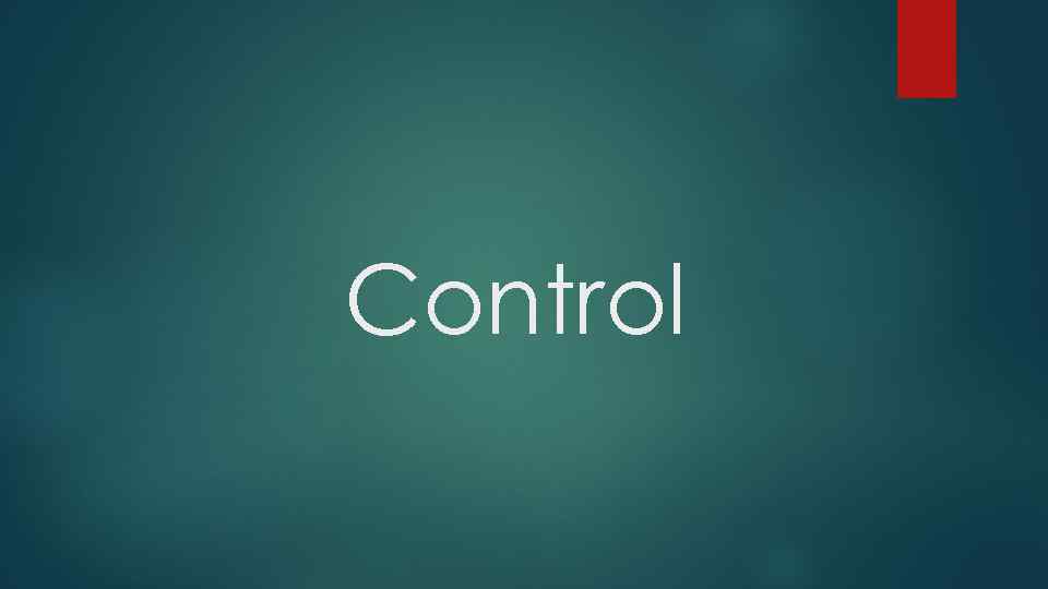 Control 