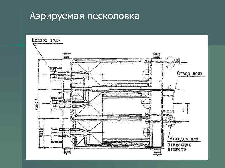 Аэрируемая песколовка схема